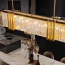 Axyaa Modern Luxury Crystal LED Chandelier for Dining Room and Kitchen