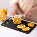 Axyaa Double-Sided Antibacterial Cutting Board, Anti-Slip Plastic, Fruit Sticky Board