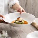 Axyaa Ceramic Restaurant Salad Plate Soup Pasta Dessert Dish Service Plates Creative Tableware