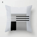 Axyaa Grey Family Pillowcase Square Cushion Cover for Home Office