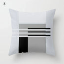 Axyaa Grey Family Pillowcase Square Office Cushion Cover