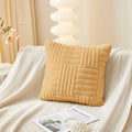 Axyaa Soft Throw Pillowcase With Vertical and Horizontal Lines, 45x45cm