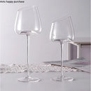 Axya Bevel Crystal Wine Champagne Goblet Cocktail Glass Cup Set