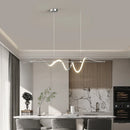 Axyaa Minimalist LED Pendant Lights for Dining Room Bar Kitchen Chandeliers