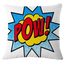 Axyaa Pop Art Cartoon Cushion Cover 45X45CM - Living Room Sofa Chair Decor