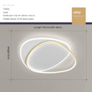Axyaa Nordic Modern Bedroom LED Lamp: Simple, Ultra-thin, Art Interlaced Lines, Round Design