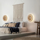 Axyaa Round Stone LED Wall Light for Hotel Living Room Sconce