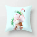 Axyaa Flamingo Pattern Cushion Cover 45*45cm