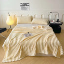 Axyaa Cozy Flannel Fleece Blanket, Luxurious Sofa Bed Cover, Soft & Warm Home Travel Essential