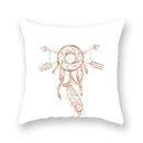 Axyaa Pink Bling Dots Geometric Throw Pillow Cover