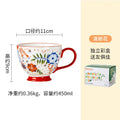 Axyaa Creative Milk Mug Large Capacity Ceramic Cup for Breakfast and Coffee.