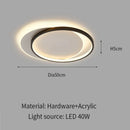 Axyaa Nordic LED Ceiling Lamp for Modern Simple Living Room Decor