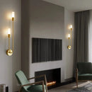 Axyaa Modern Nordic Luxury LED Wall Lamp in Black Gold for Living Room and Bedroom