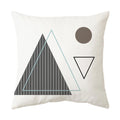 Axyaa Geometric Pattern Blue & White Pillow Case Home Decor Case