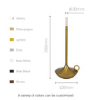 Axya LED Aladdin Candle Light Table Lamp - Rechargeable & Waterproof