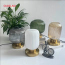 Axyaa Glass Table Lamp for Bedroom Study & Living Room Decor