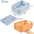Axyaa Kawaii Collapsible Crate Stacking Storage Basket Organizer for Home Kitchen Bedroom