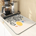 Axyaa Easter Rabbit Print Placemats & Coasters: Absorbent Kitchen Mats & Home Decor