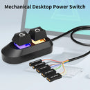 Axyaa Mechanical Cable Key Power Switch Set for Home Office PC Case