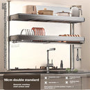Axyaa Over Sink Dish Drying Rack & Organizer Shelf - Adjustable Multifunctional Storage