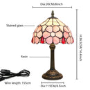 Axyaa Pink Flower Retro Table Lamp - Home Decor Lighting