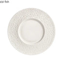 Axya Ceramic Electroplated Dinner Plate ‑ Restaurant Specialty Tableware