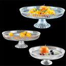 Axya Clear Acrylic Snack Plate Tray for Household Candy and Fruits