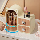 Axyaa Rotating Makeup Brush Holder & Desktop Storage Organizer