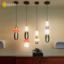 Axyaa Artistic Glass Lollipop Chandelier - Colorful Luxury Ceiling Fixture