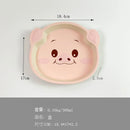 Axyaa Kids Pig Plate Baby Bowl Set - Cartoon Design, Unbreakable Dish
