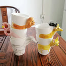 Axyaa Puppy Giraffe Ceramic Coffee Cup 400ml