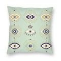 Evil Eye Black Art Cushion Cover Mystery Spirit Pillowcase by Axyaa
