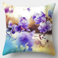 Axyaa Spring Flowers Landscape Cushion Cover 45x45cm - Decorative Pillow Case for Sofa and Bed