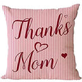 Axyaa Happy Mother's Day Square Pillowcase - Mom Love Sofa Cushion Cover