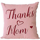 Axyaa Happy Mother's Day Square Pillowcase - Mom Love Sofa Cushion Cover
