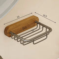 Wall-Mounted Black Walnut Soap Rack by Axyaa: No-Water Soap Box Shelf