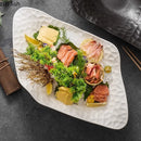 Axyaa Ceramic Sashimi Plate Salmon Dry Ice Seafood Display Molecular Cuisine Plate