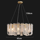 Axyaa Crystal Chandelier Pendant Light for Living Room and Bedroom