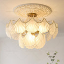 Axyaa Pearl Crystal Chandelier for Dining Room, Bedroom, and Living Room