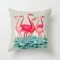 Axyaa Flamingo Pattern Cushion Cover 45*45cm