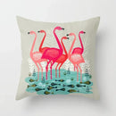 Axyaa Flamingo Pattern Cushion Cover 45*45cm