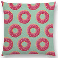 Axyaa Chocolate Candy Donuts Ice Cream Cushion Cover Party Throw Pillow Case