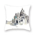 Axyaa World Buildings Printed Cushion Covers