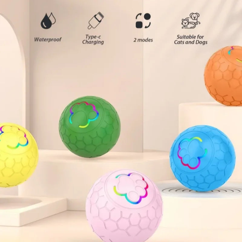 Axyaa Smart Rolling Ball Pet Toy - Interactive USB Charging Training Ball