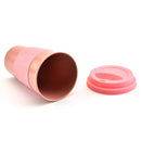 Axyaa Wheat Straw Fiber Silicone Coffee Cup with Lid