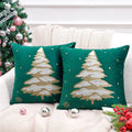 Axyaa Embroidered Snowflakes Christmas Cushion Cover