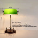 Axyaa Green Glass Cover Table Lamp with Light Bulbs