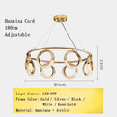 Axyaa Gold Ring LED Chandelier Pendant Lighting Fixture
