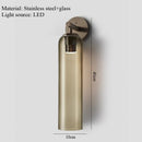 Axyaa Glass Tube Wall Lamp - Luxury Minimalist Nordic Bedroom Art Light