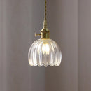 Axyaa Multi-Color Glass Pendant Light: 23 Shapes Hanging Lamp for Kitchen & Dining